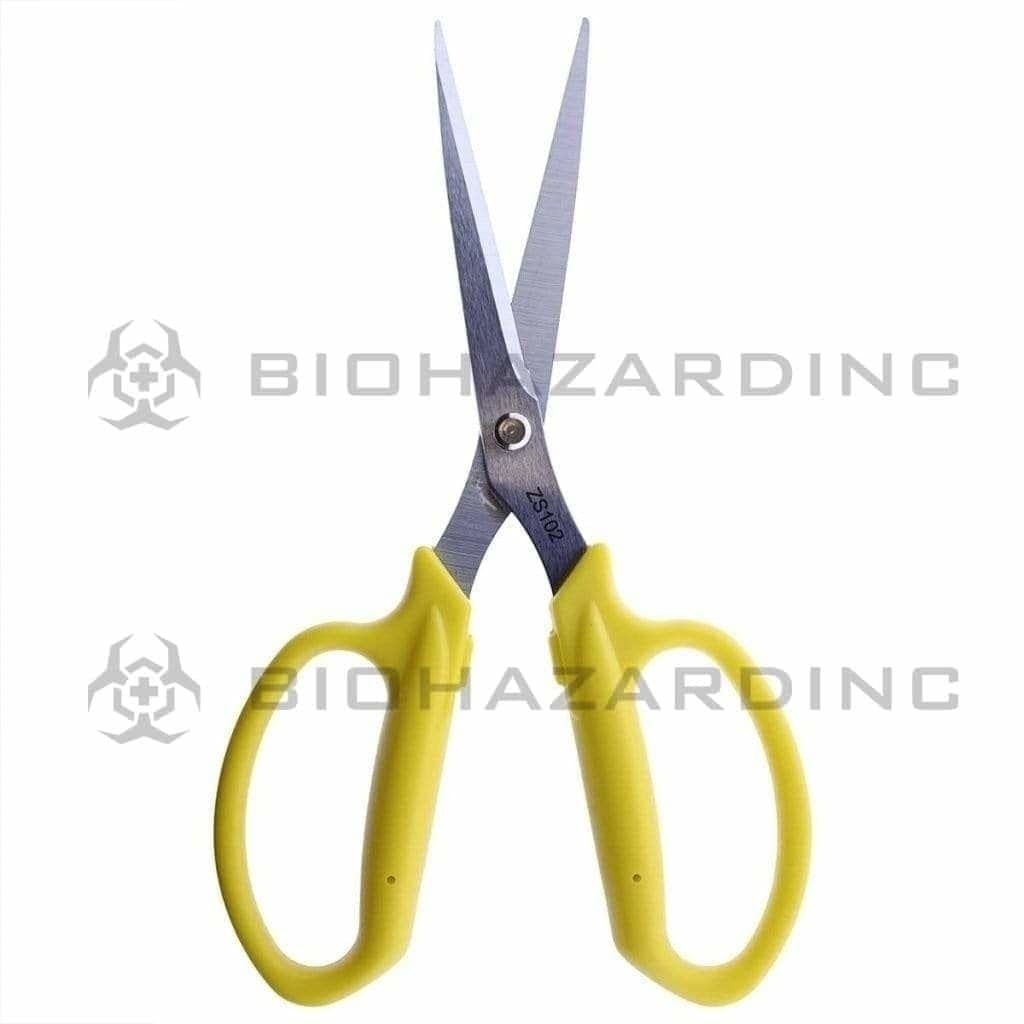 Zenport | 7.25" Long 3-Inch Cutting Blade Floral Scissors With Blade Cap Chrome-Plated Trimming Scissors Zenport