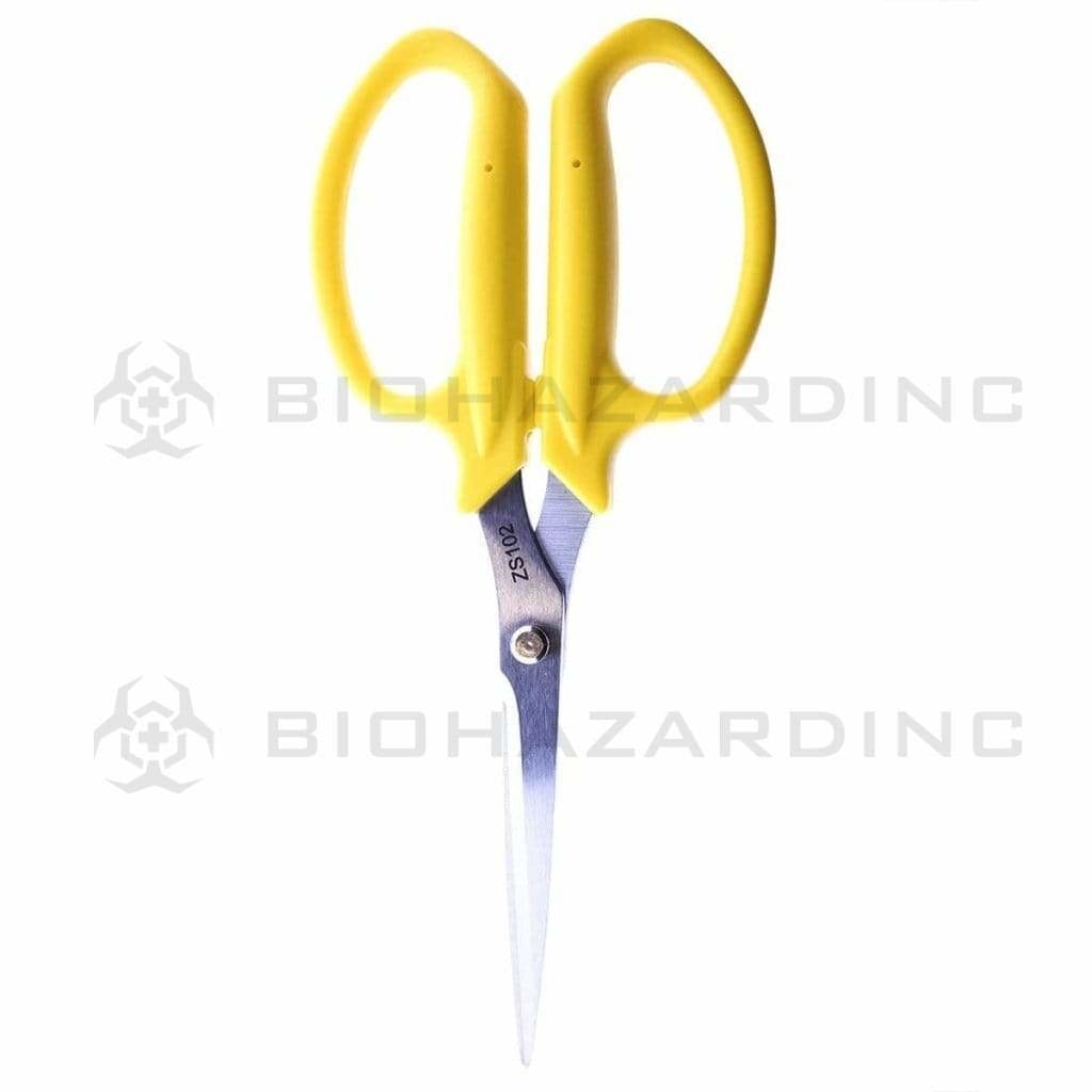 Zenport | 7.25" Long 3-Inch Cutting Blade Floral Scissors With Blade Cap Chrome-Plated Trimming Scissors Zenport