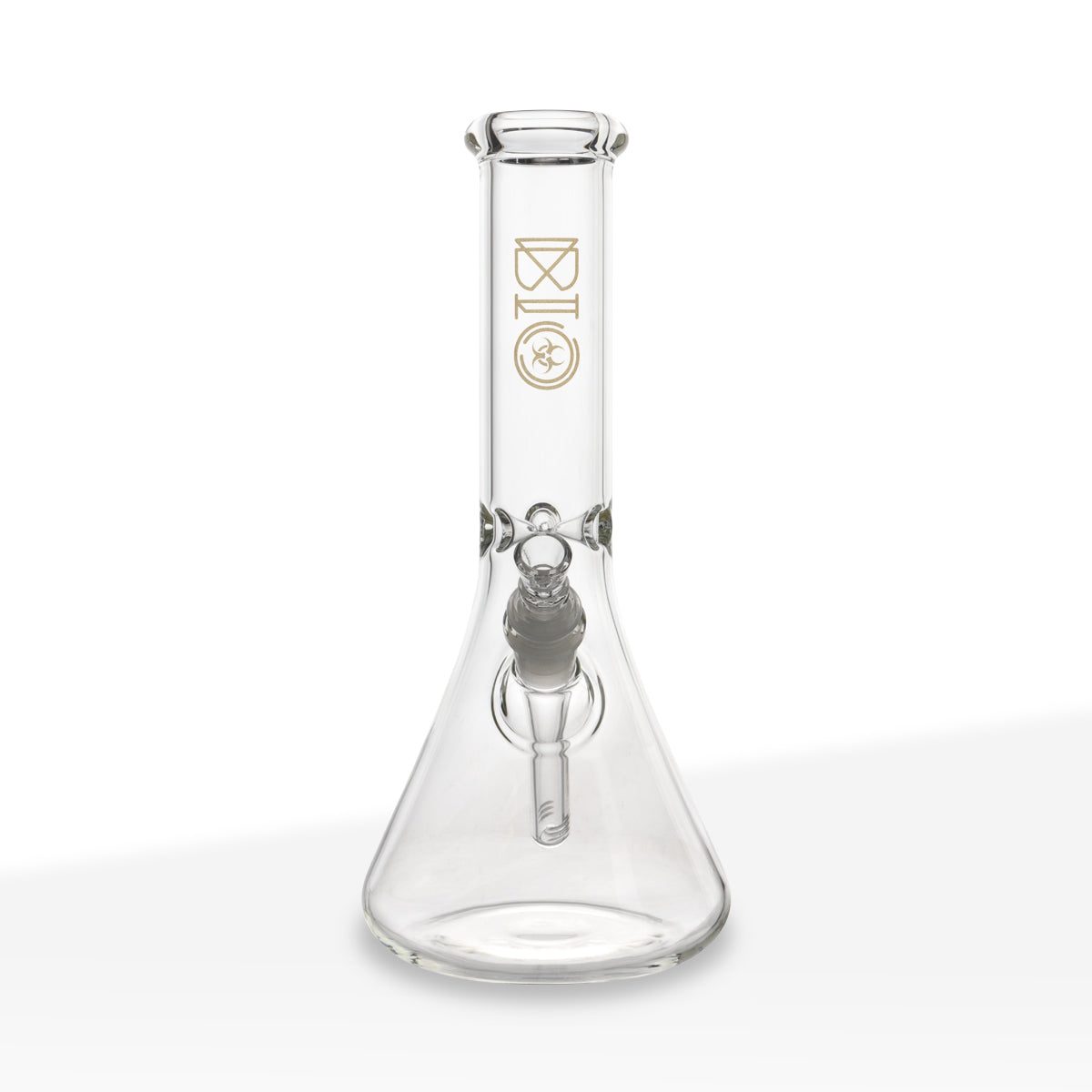 BIO Glass | Classic Beaker Water Pipe | 12" - 14mm - Gold
