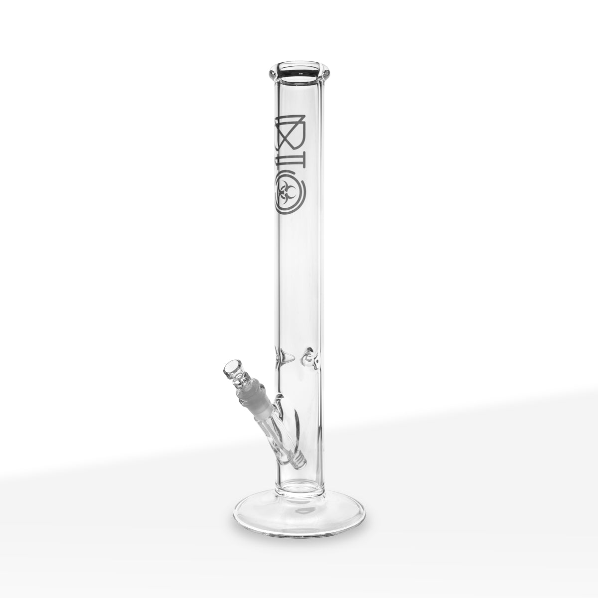 BIO Glass | Classic Straight Water Pipe | 18" - 19mm - Various Colors