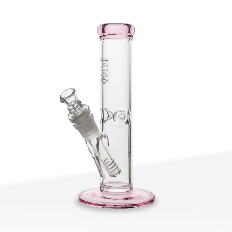 BIO Glass | Straight Water Pipe | 8" - 14mm - Various Colors