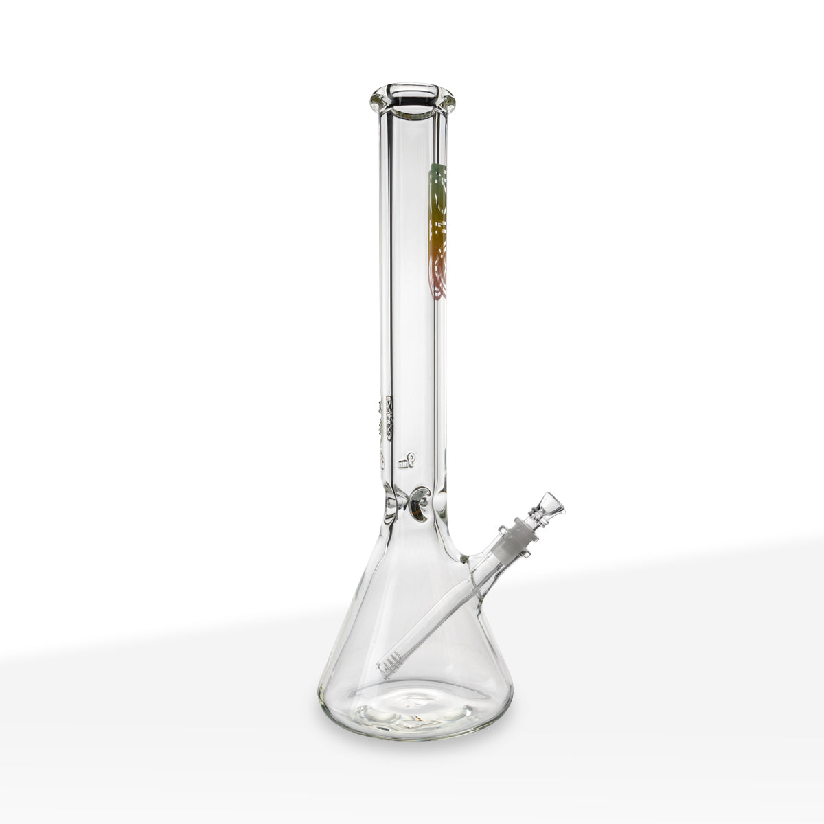 BIO Glass | Heavy Classic Beaker Water Pipe | 18" - 14mm - Various Colors Glass Bong Biohazard Inc Rasta