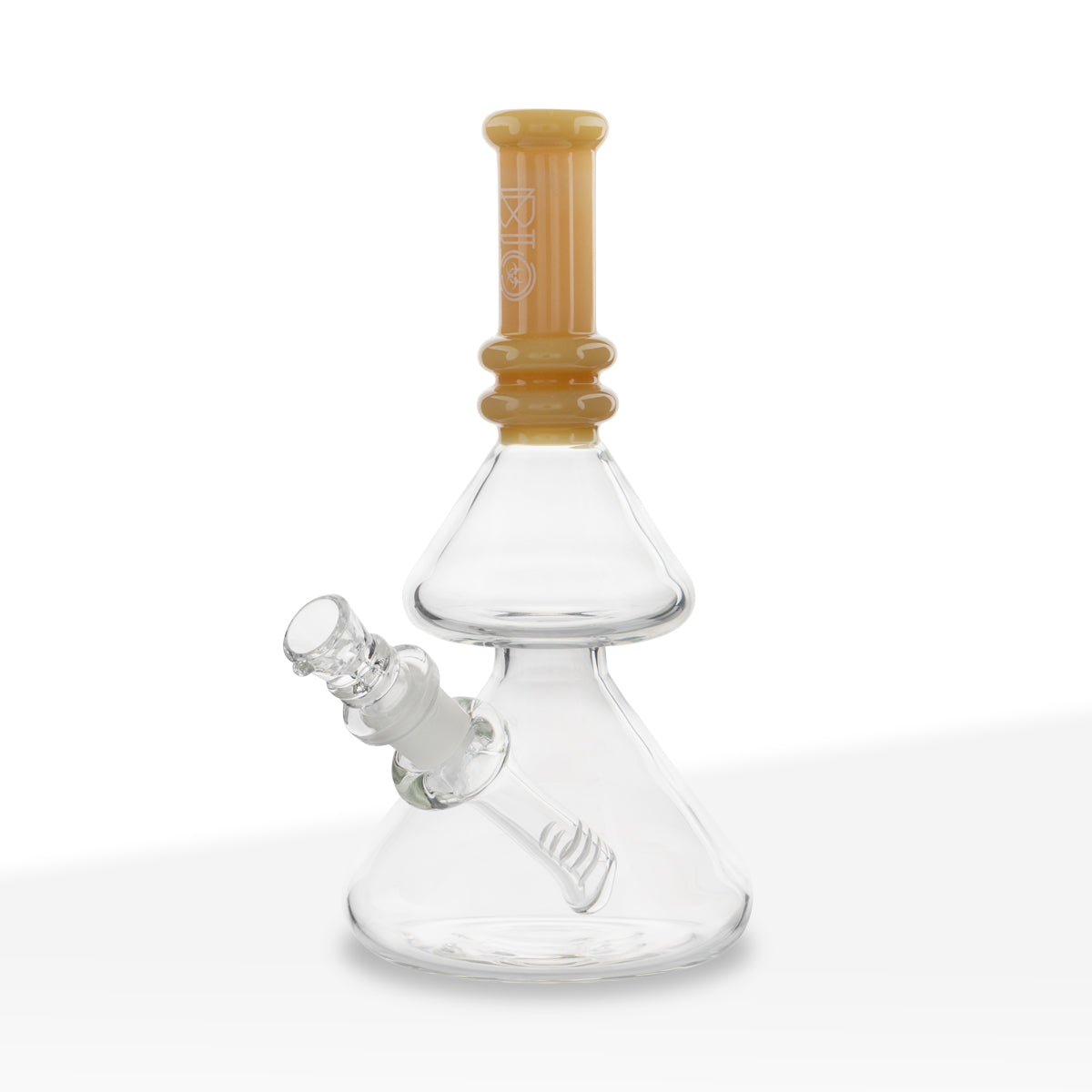 BIO Glass | Double Stacked Heavy Beaker Water Pipe | 8" - 14mm - Various Colors