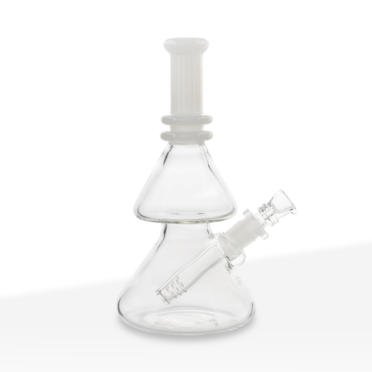 BIO Glass | Double Stacked Heavy Beaker Water Pipe | 8" - 14mm - Various Colors