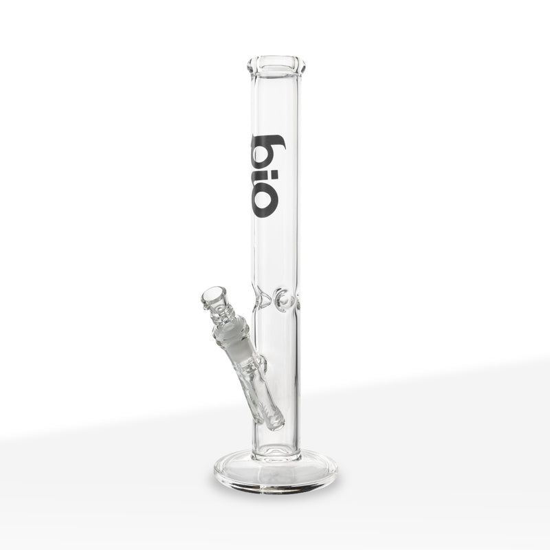 BIO Glass | 38 Special Classic Straight Water Pipe | 12" - 14mm - Various Colors Glass Bong Biohazard Inc Black