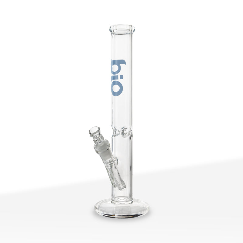 BIO Glass | 38 Special Classic Straight Water Pipe | 12" - 14mm - Various Colors Glass Bong Biohazard Inc Blue