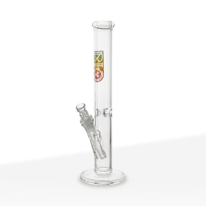 BIO Glass | 38 Special Classic Straight Water Pipe | 12" - 14mm - Various Colors