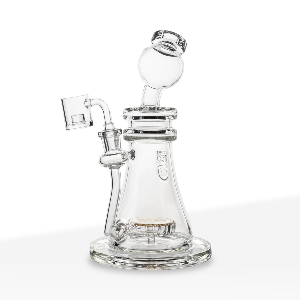 BIO Glass | Bitcoin Dab Rig and Bong in One | 10" - 14mm - Clear