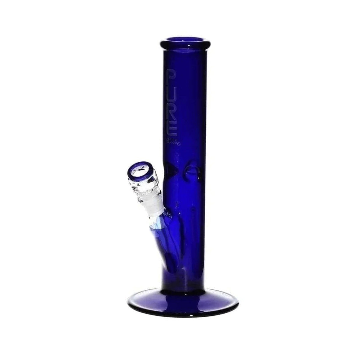 PURE Glass | Classic Straight Water Pipe | 12"  - 14mm - Various Colors