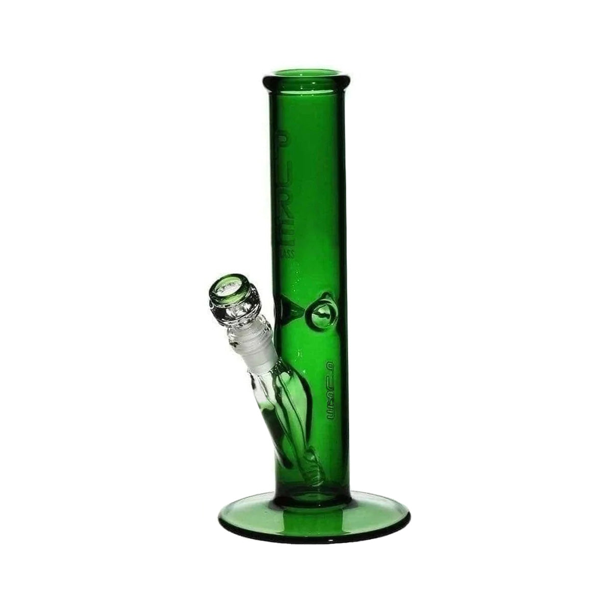 PURE Glass | Classic Straight Water Pipe | 12"  - 14mm - Various Colors