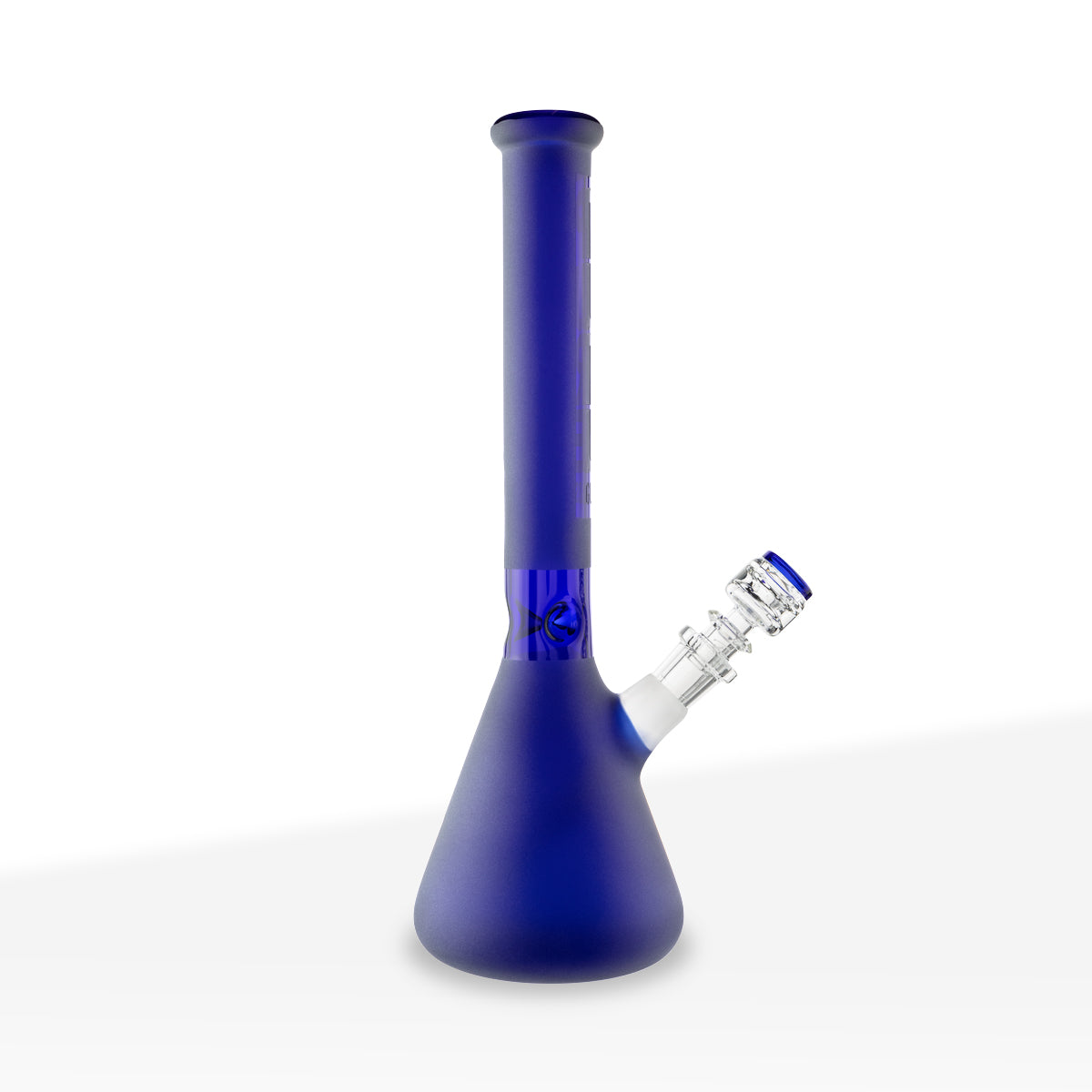 PURE Glass | Classic Beaker Water Pipe | 14" - 14mm - Various Colors Glass Bong Pure Glass Blue Frost