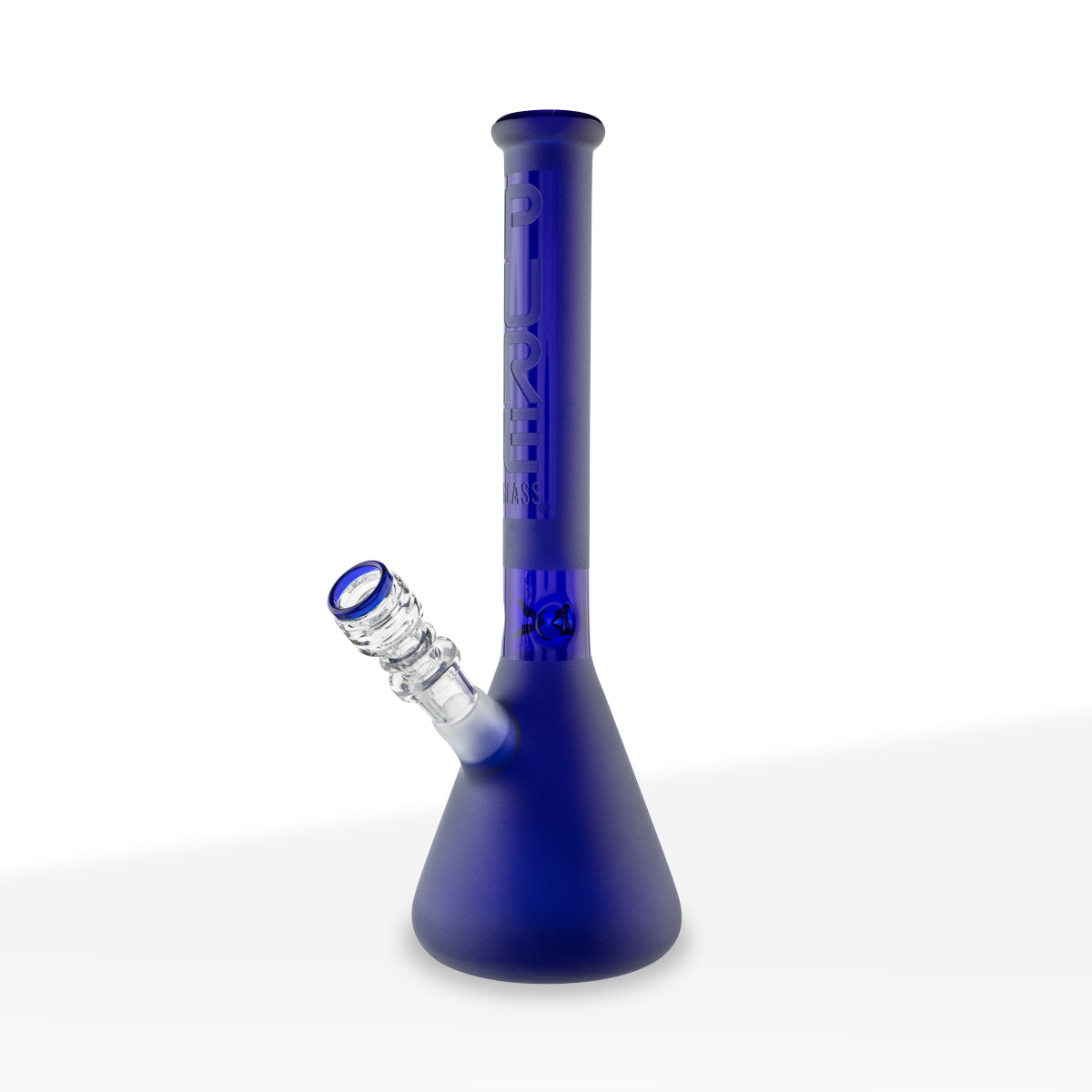 PURE Glass | Classic Beaker Water Pipe | 14" - 14mm - Various Colors Glass Bong Pure Glass Blue Frost