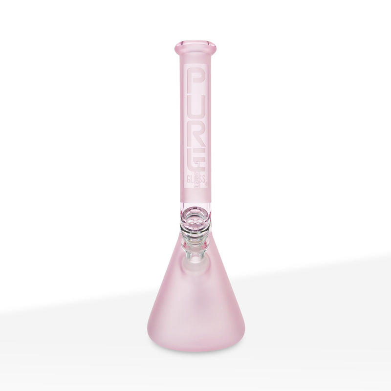 PURE Glass | Classic Beaker Water Pipe | 14" - 14mm - Pink
