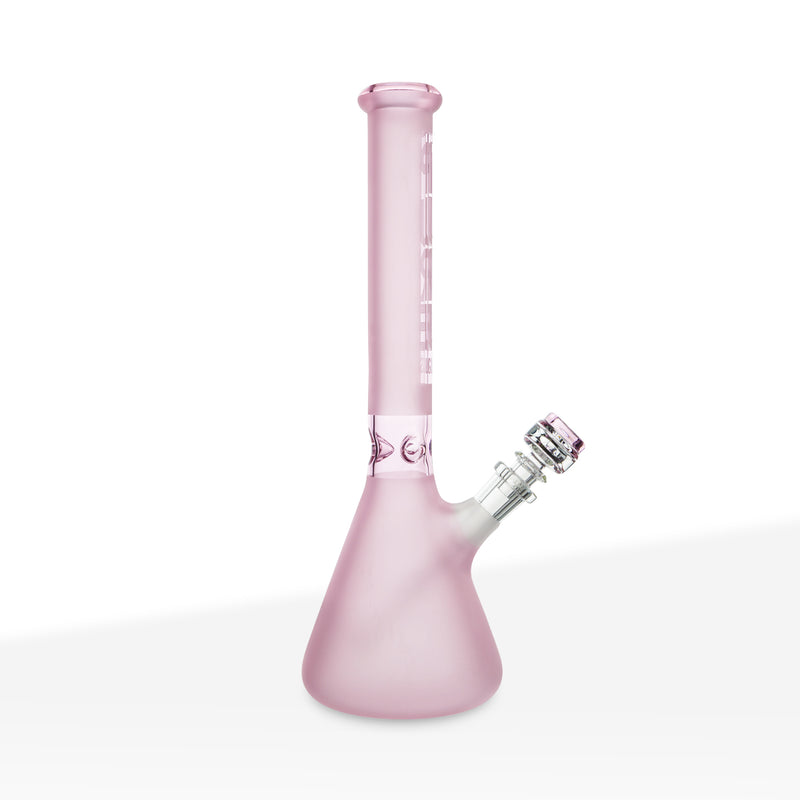 PURE Glass | Classic Beaker Water Pipe | 14" - 14mm - Pink
