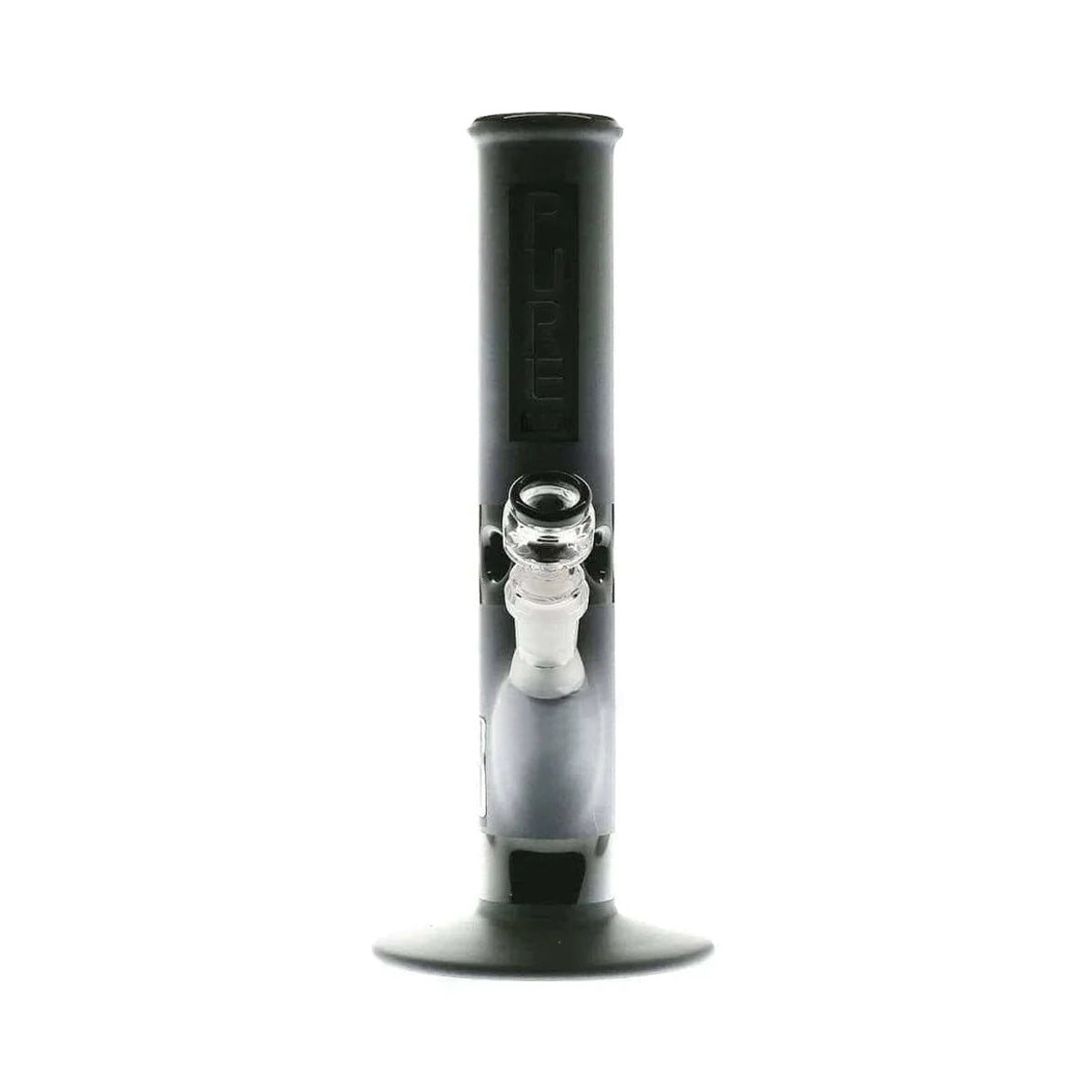 PURE Glass | Classic Straight Water Pipe | 12"  - 14mm - Various Colors