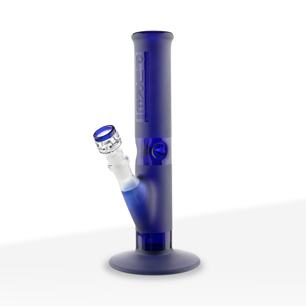 PURE Glass | Classic Straight Water Pipe | 12"  - 14mm - Various Colors