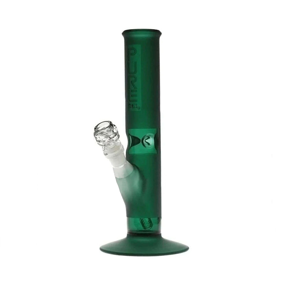 PURE Glass | Classic Straight Water Pipe | 12"  - 14mm - Various Colors