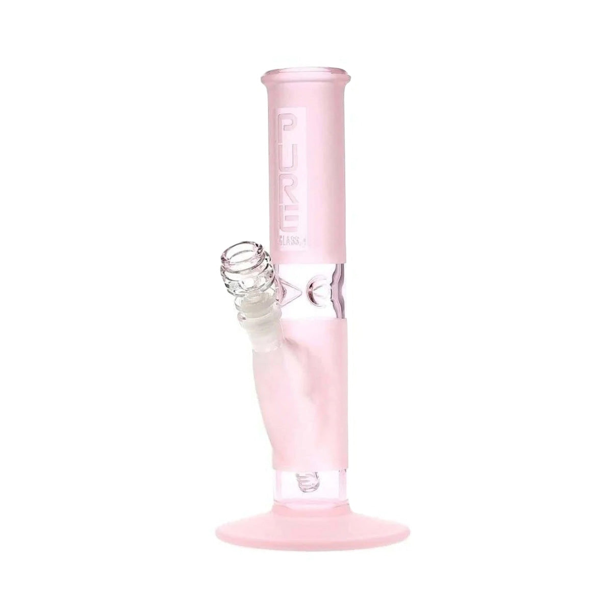 PURE Glass | Classic Straight Water Pipe | 12"  - 14mm - Various Colors