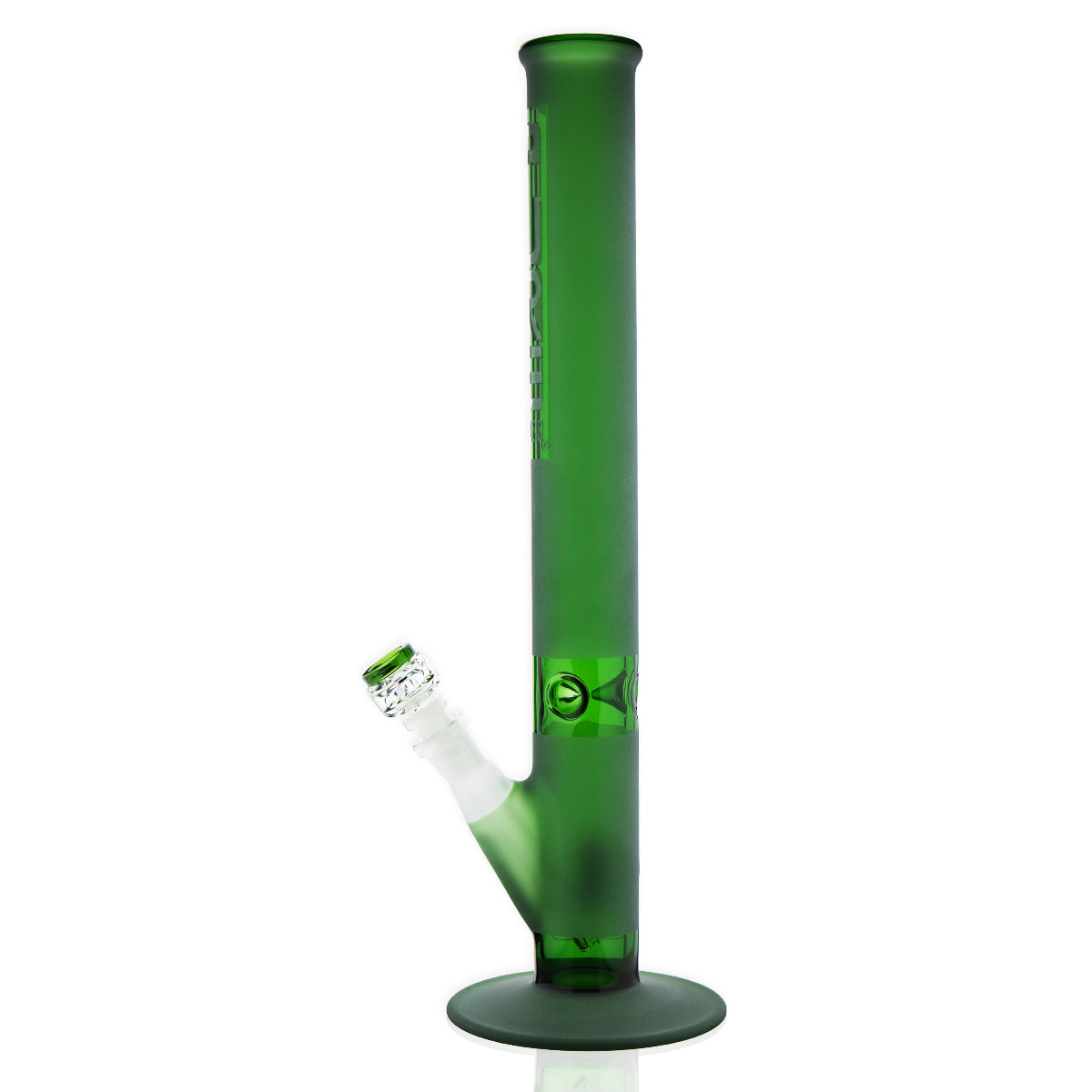 PURE Glass | Classic Straight Water Pipe | 18" - 14mm - Various Colors