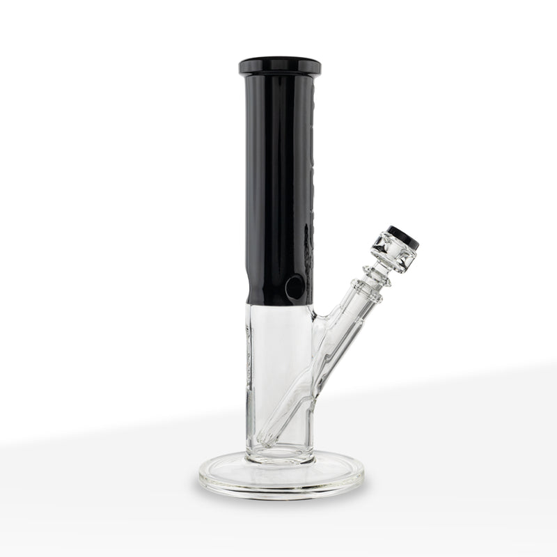 PURE Glass | Insight Classic Straight Water Pipe | 12" - 14mm - Various Colors Glass Bong Pure Glass Black