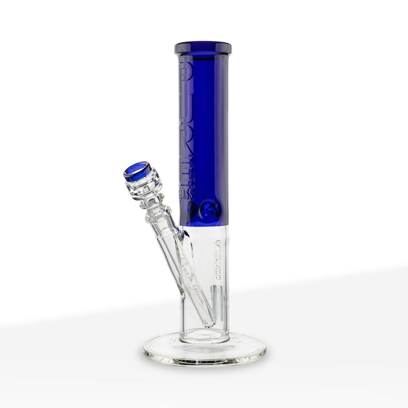 PURE Glass | Insight Classic Straight Water Pipe | 12" - 14mm - Various Colors Glass Bong Pure Glass Blue