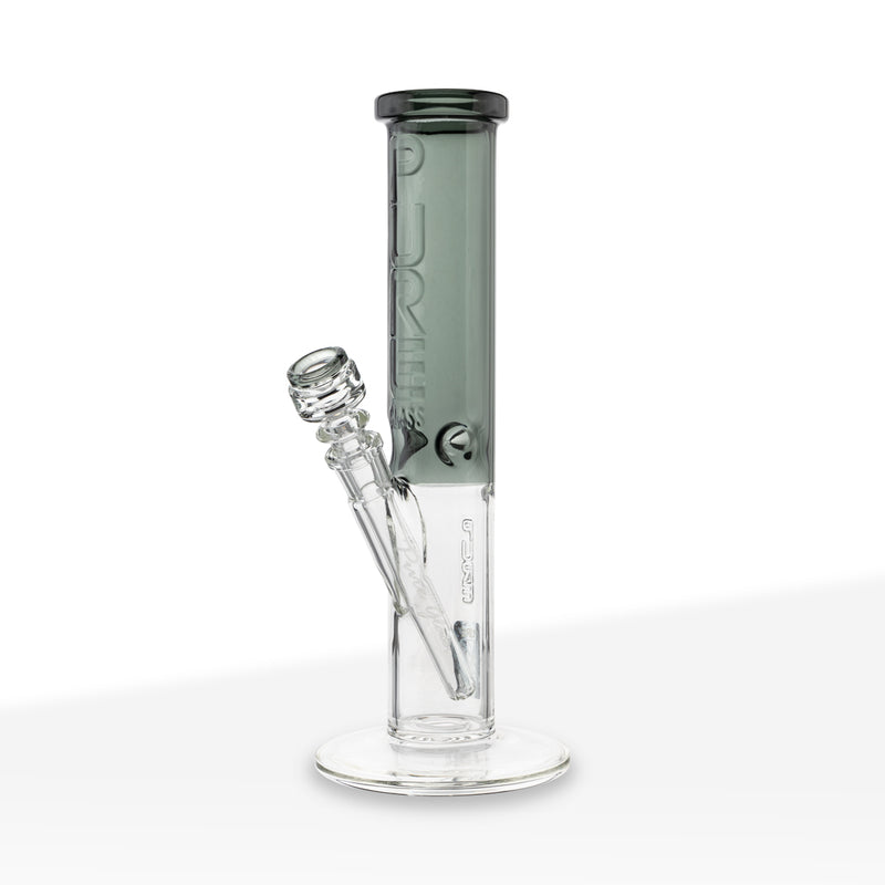 PURE Glass | Insight Classic Straight Water Pipe | 12" - 14mm - Various Colors Glass Bong Pure Glass Smoke Black