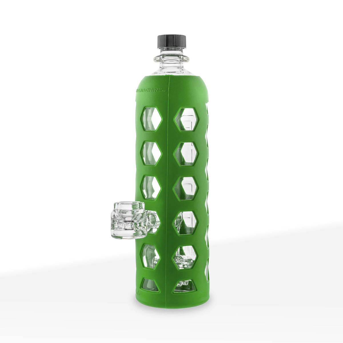 Pure Glass | Hydro Guard Bottle Water Pipe Mini Jellyfish Percolator | 9" - 14mm - Green