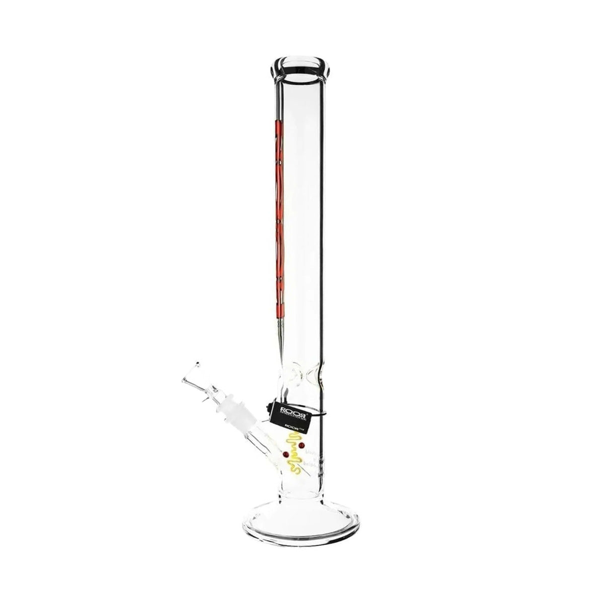 RooR® | Classic Straight Water Pipe | 18" - 14mm - Red Logo