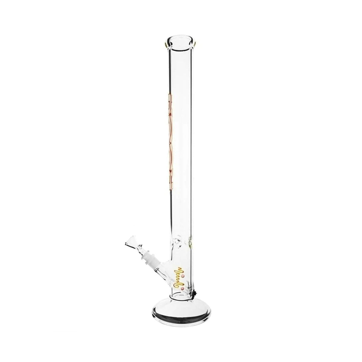 RooR® | Classic Straight Water Pipe | 22" - 19mm - White/Red