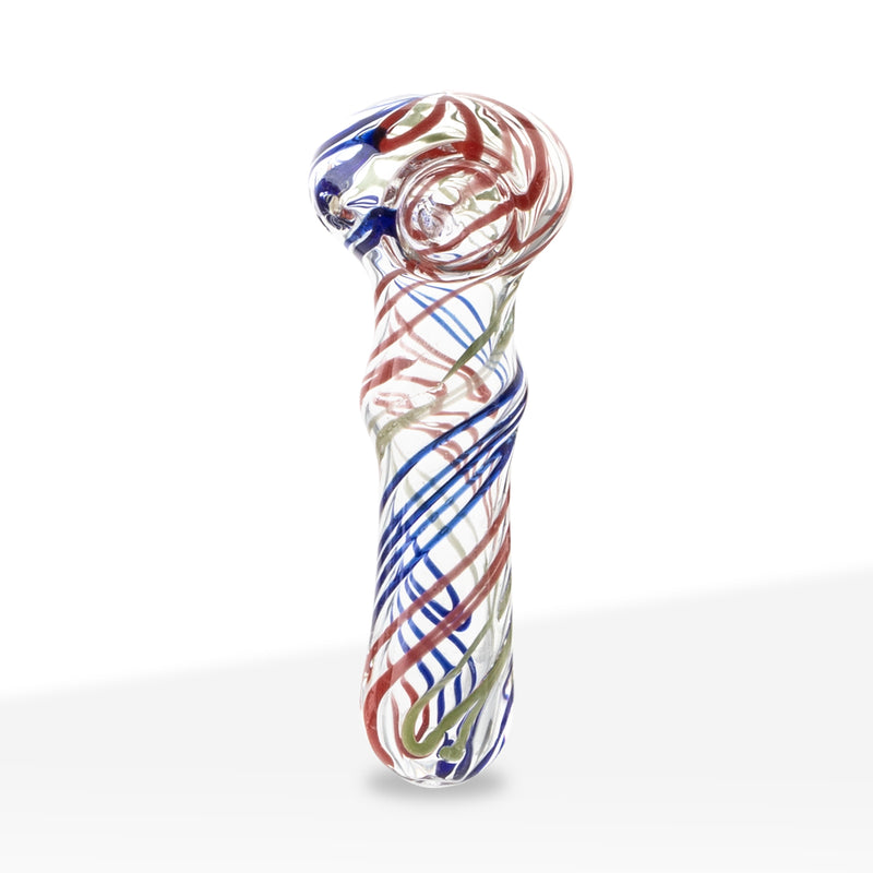 Candy Cane Swirl Spoon Hand Pipe (2 – 3 inches)