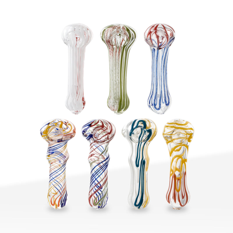 Candy Cane Swirl Spoon Hand Pipe (2 – 3 inches)