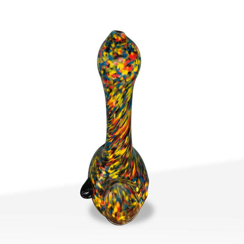 Hand Pipe | Marbled Frit Hand Pipe | 5" - Glass - Assorted Colors