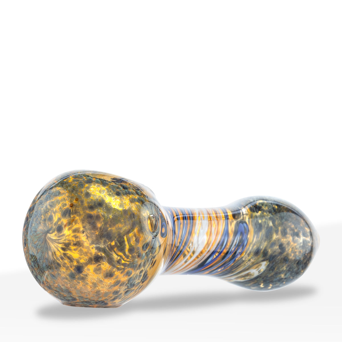 Hand Pipe | Classic Glass Spoon Frit Hand Pipe | 4" - Glass - Assorted Colors