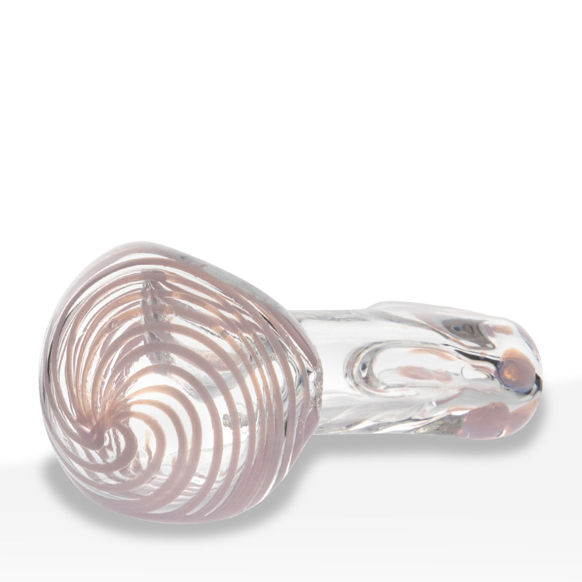 Hand Pipe | Classic Glass Spoon Slyme Swirl Hand Pipes | 3" - Glass
