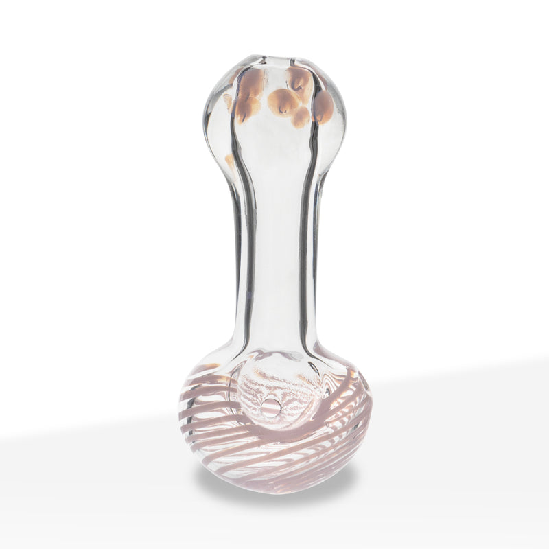 Hand Pipe | Classic Glass Spoon Slyme Swirl Hand Pipes | 3" - Glass