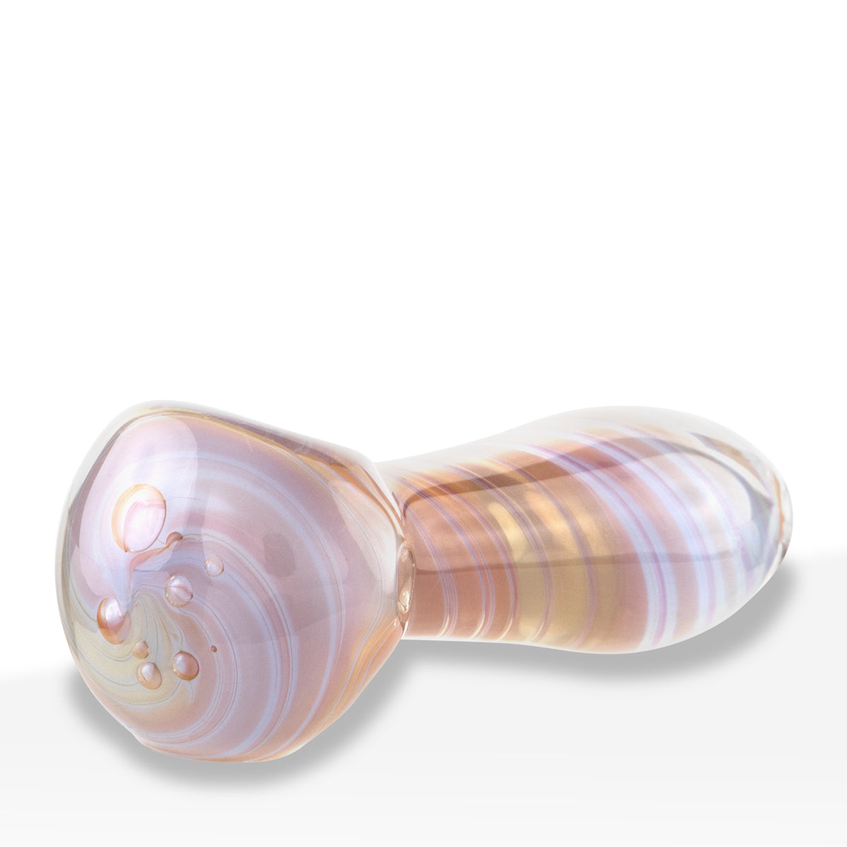 Hand Pipe | Classic Glass Spoon Slyme Swirl Hand Pipe | 3.5" - Glass 