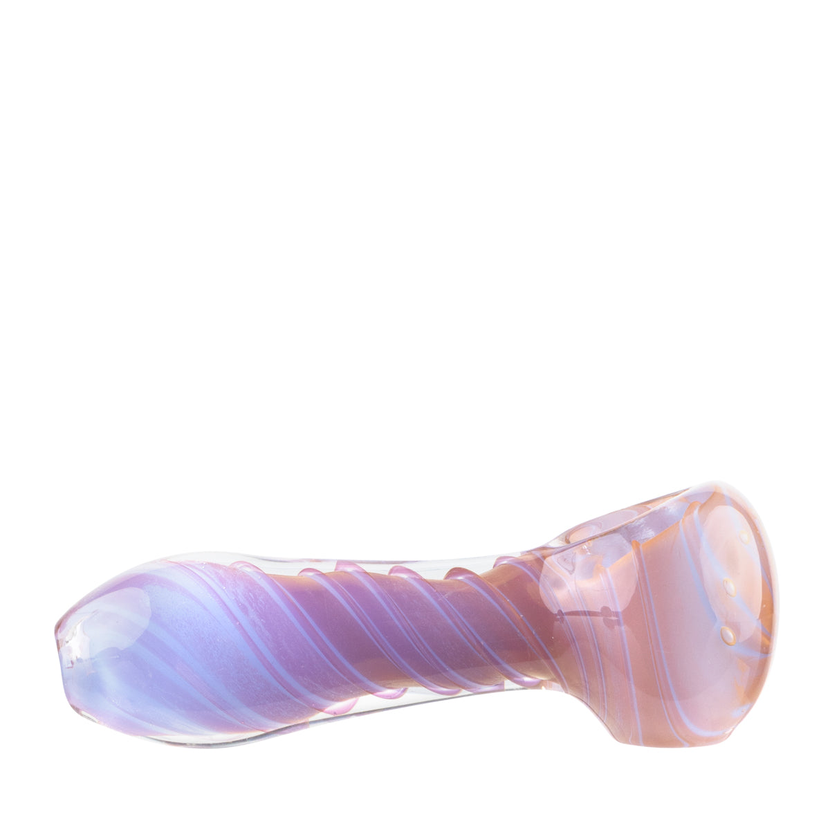 Hand Pipe | Classic Glass Spoon Slyme Swirl Hand Pipe | 3.5" - Glass - Various Packs