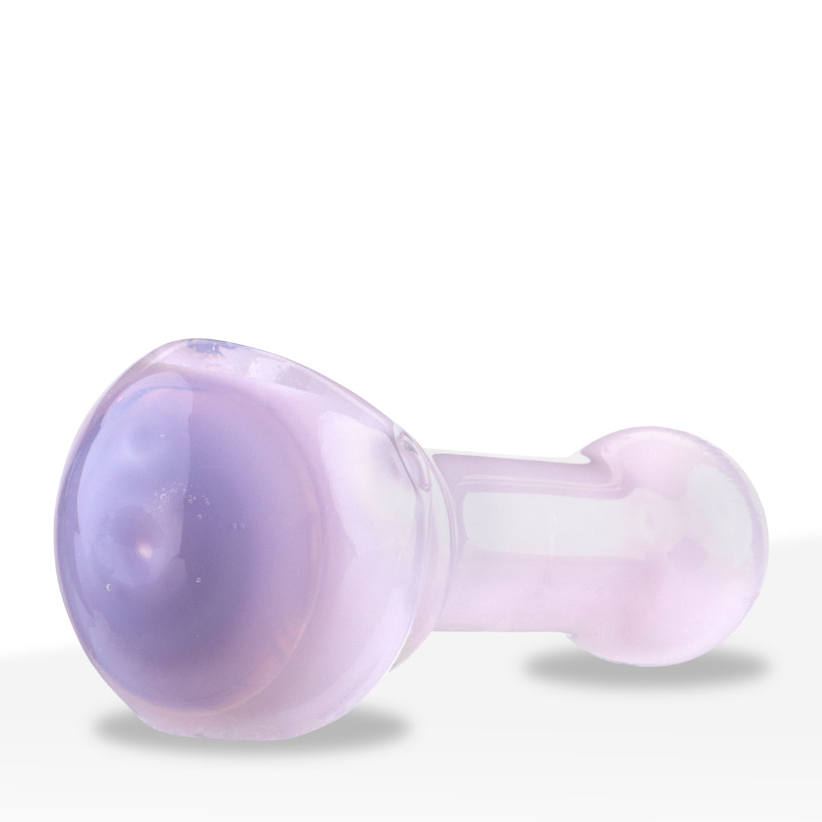 Hand Pipe | Classic Glass Spoon Two Tone Slyme Ring Hand Pipe | 3.5" - Glass - 3 Count
