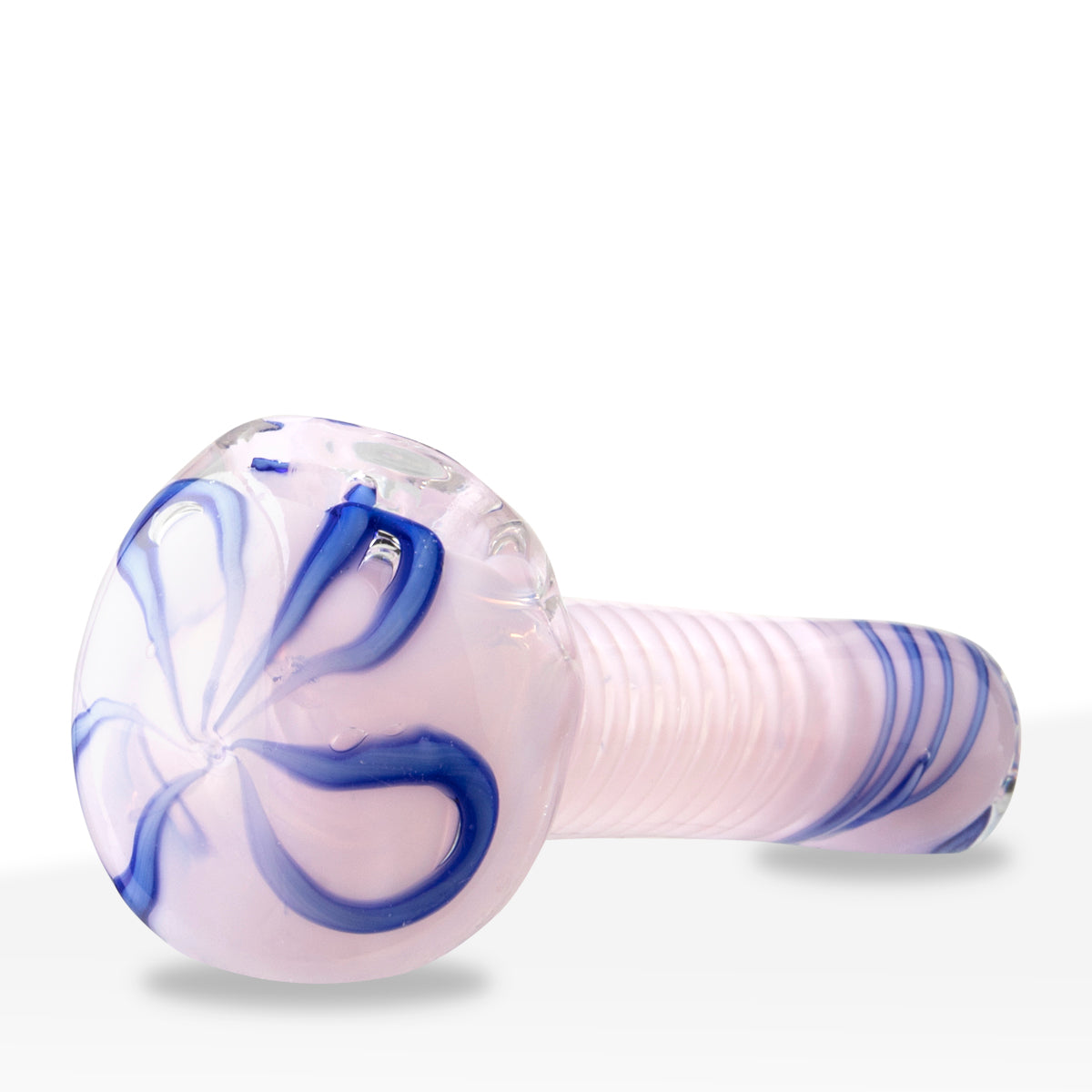 Hand Pipe | Classic Glass Spoon Slyme Swirl Hand Pipe | 3.5" - Glass - 3 Pack