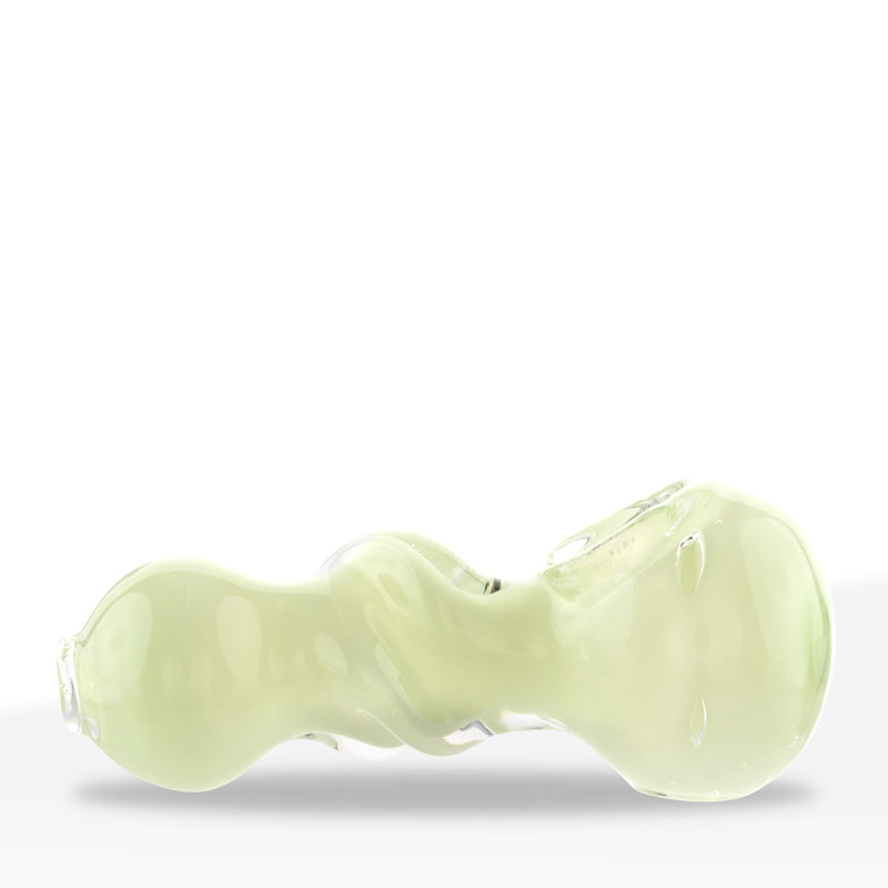 Hand Pipe | Classic Glass Spoon Solid Slyme Hand Pipe | 3.5" - Glass - 6 Count