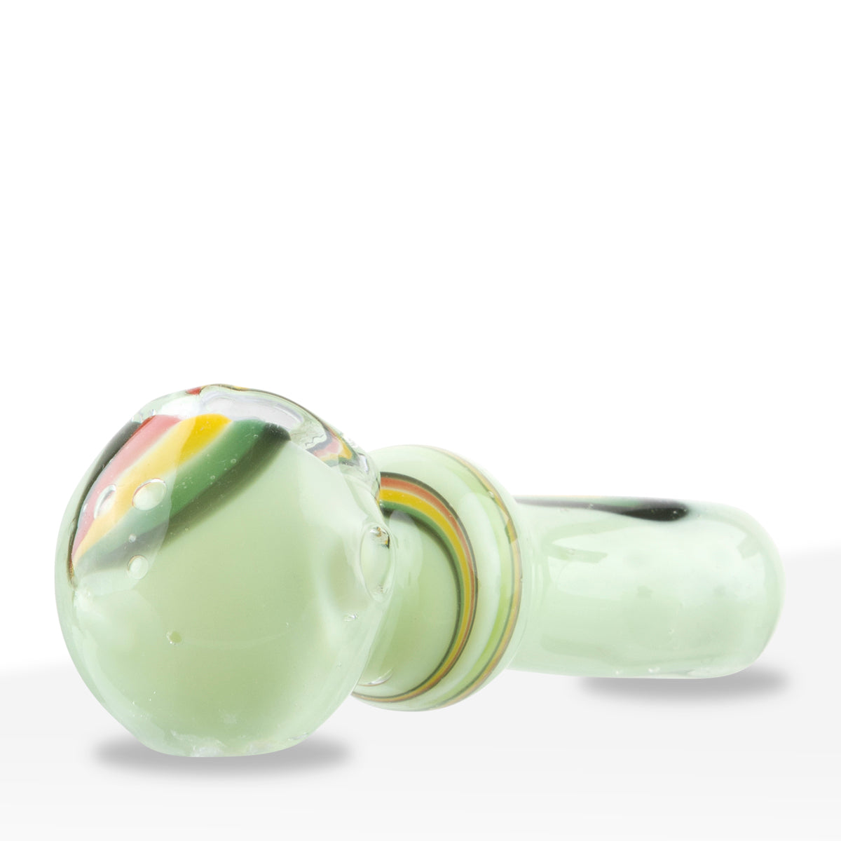 Hand Pipe | Slyme Rasta Swirl Hand Pipe | 3.5" - Glass - 3 Count