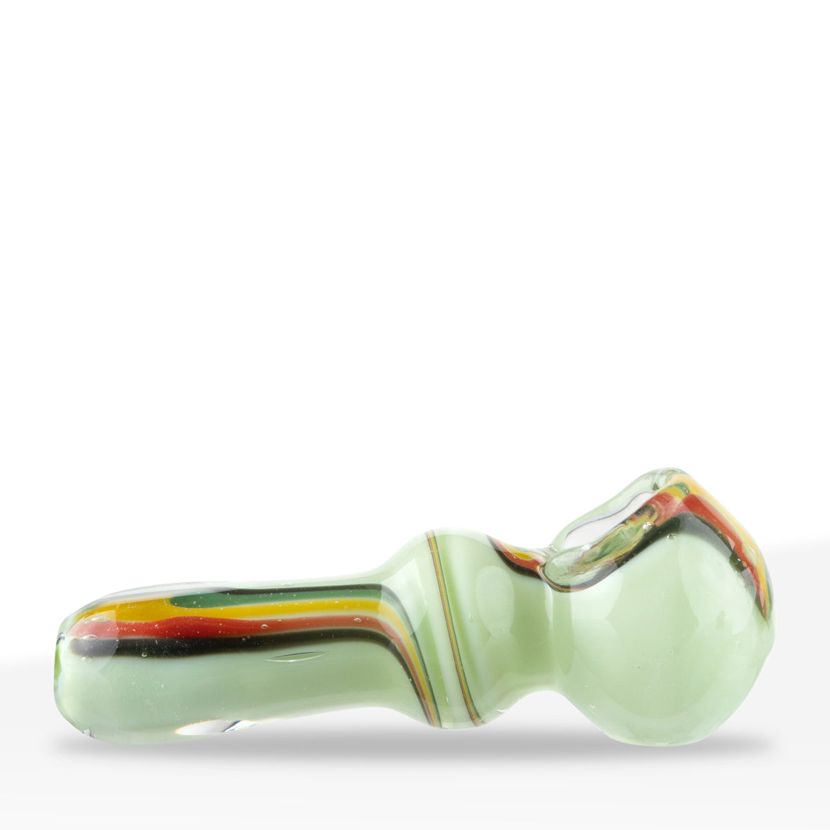 Hand Pipe | Slyme Rasta Swirl Hand Pipe | 3.5" - Glass - 3 Count