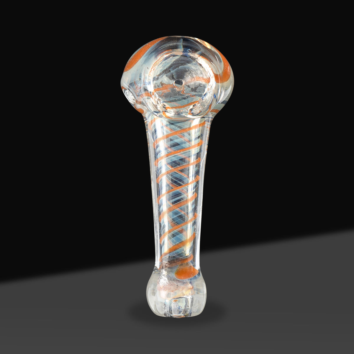 Hand Pipe | Tapered Assorted Color Swirl Hand Pipe | 2.5" - Glass - Assorted