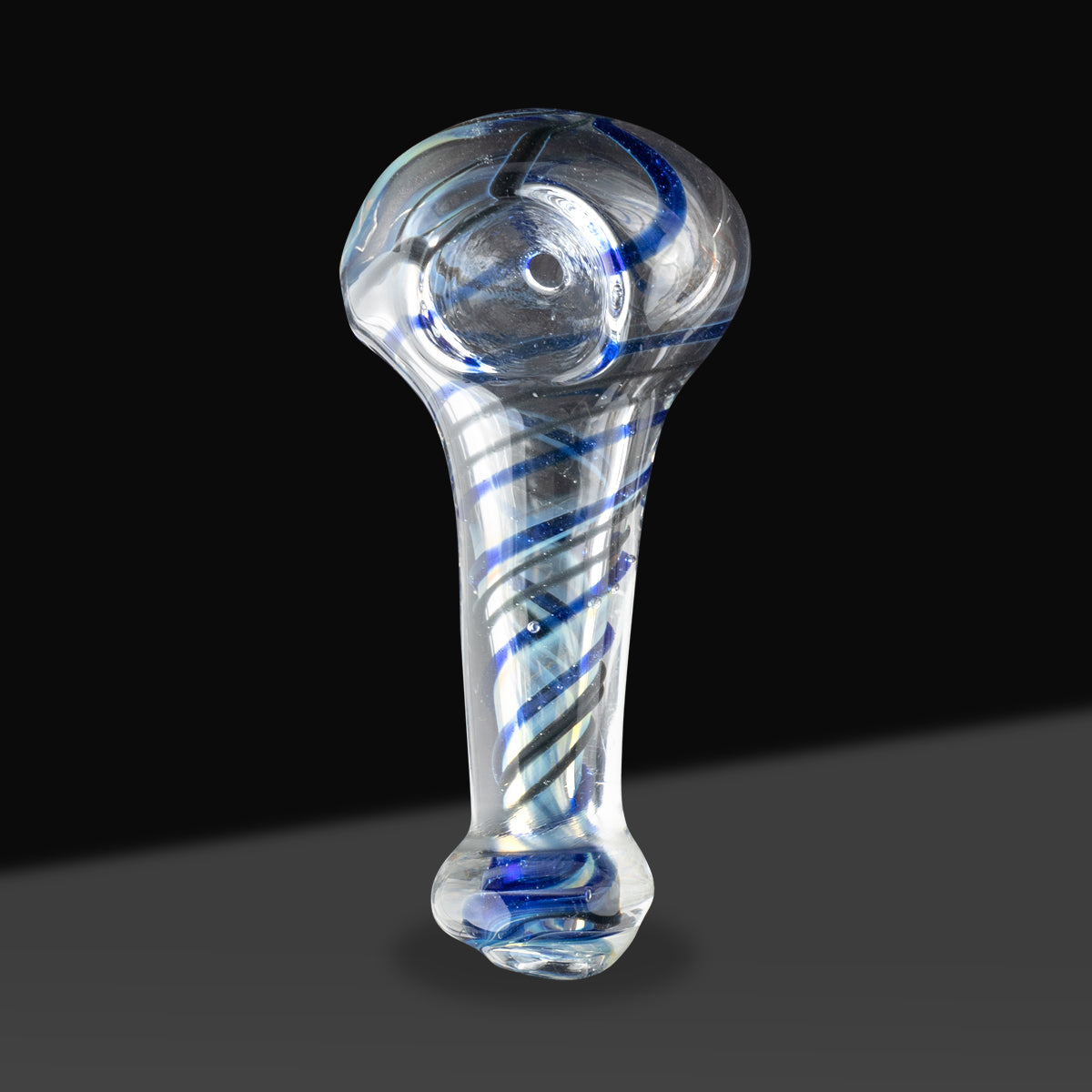 Hand Pipe | Tapered Assorted Color Swirl Hand Pipe | 2.5" - Glass - Assorted