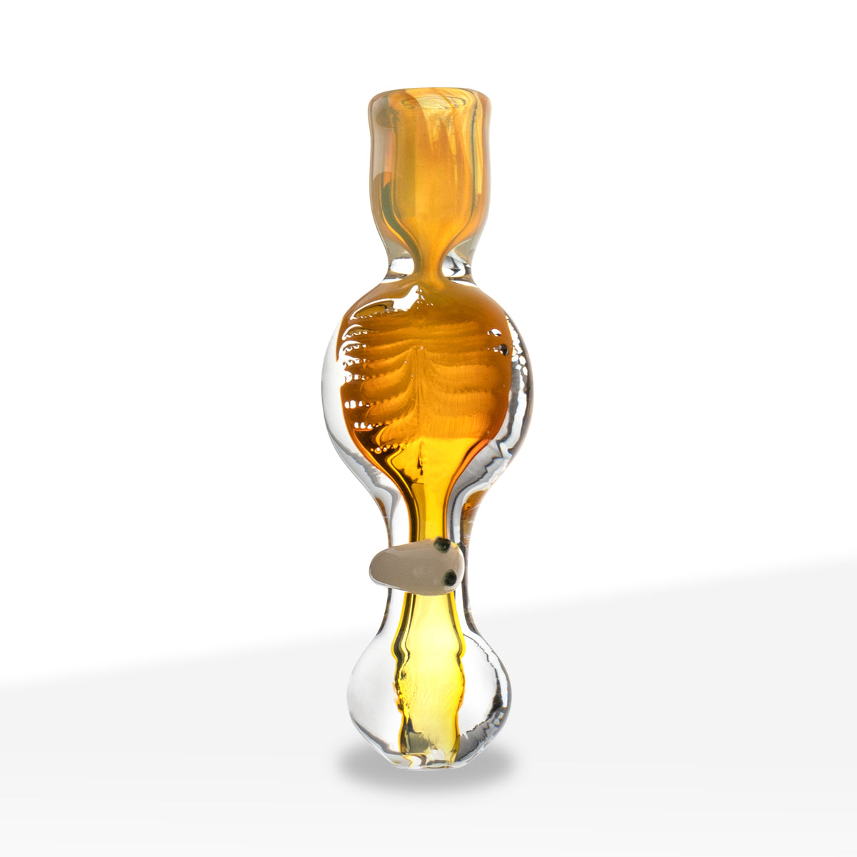 Chillum | Assorted Fumed Slug Design | 4" - Glass - Assorted