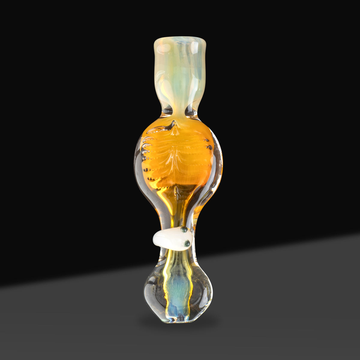 Chillum | Assorted Fumed Slug Design | 4" - Glass - Assorted