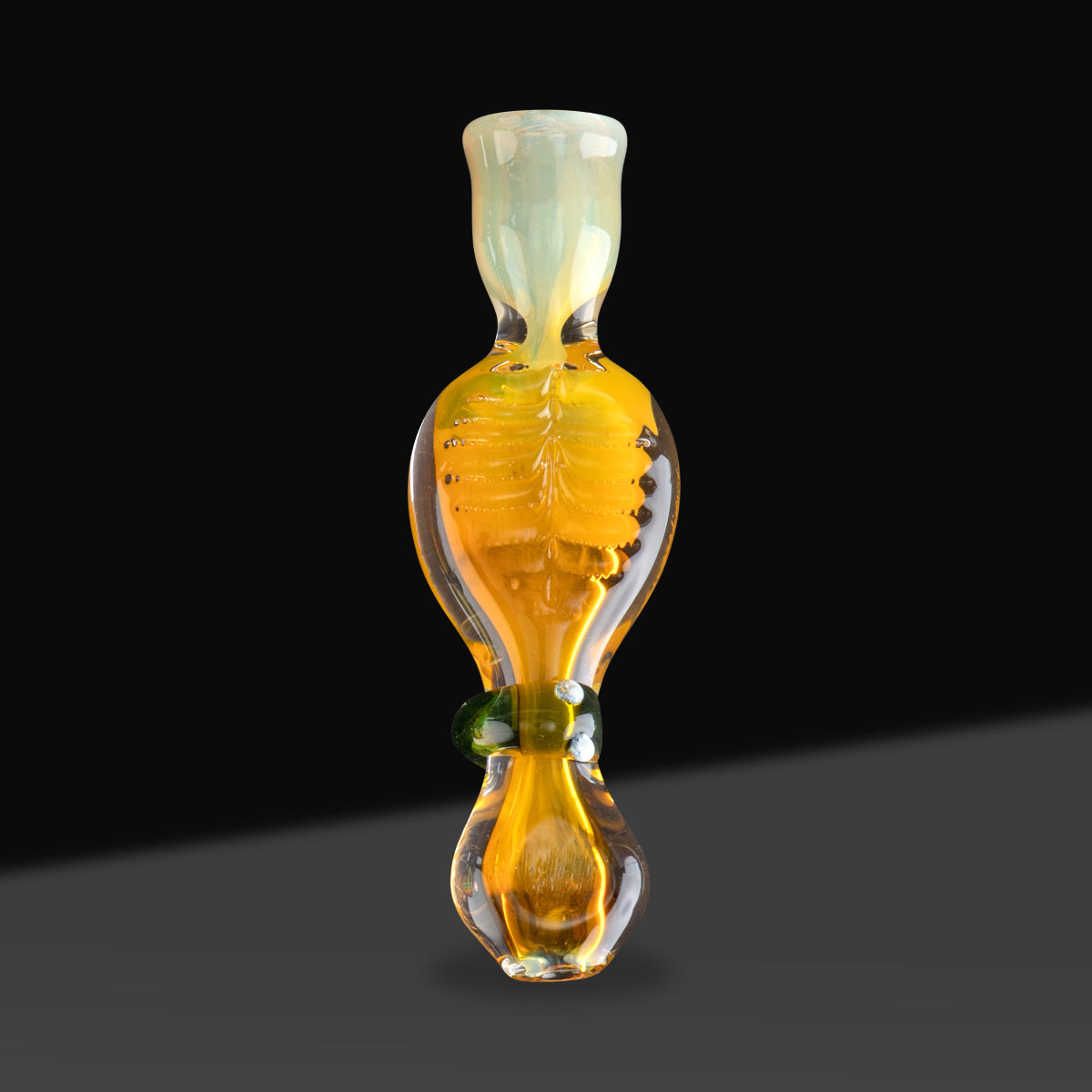 Chillum | Assorted Fumed Slug Design | 4" - Glass - Assorted