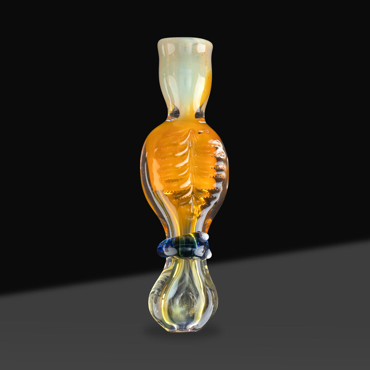 Chillum | Assorted Fumed Slug Design | 4" - Glass - Assorted