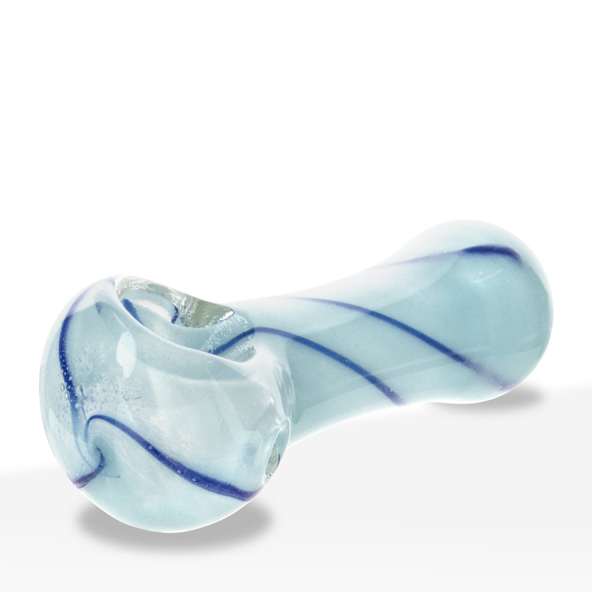 Hand Pipe | Assorted Frit Glass Hand Pipes |  2-3" - Glass - 10 Count