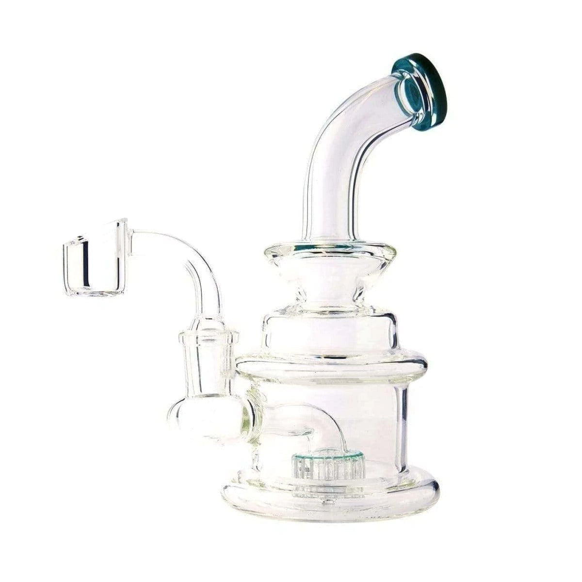 Dab Rig | Compact Glass Rig | 6" - 14mm - Various Colors